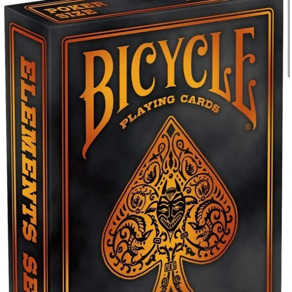 PLAYING CARDS NEW BICYCLE FIRE ELEMENT GAMES GAME BEACH POOL BBQ CAMPING GAMES - Picture 3 of 6